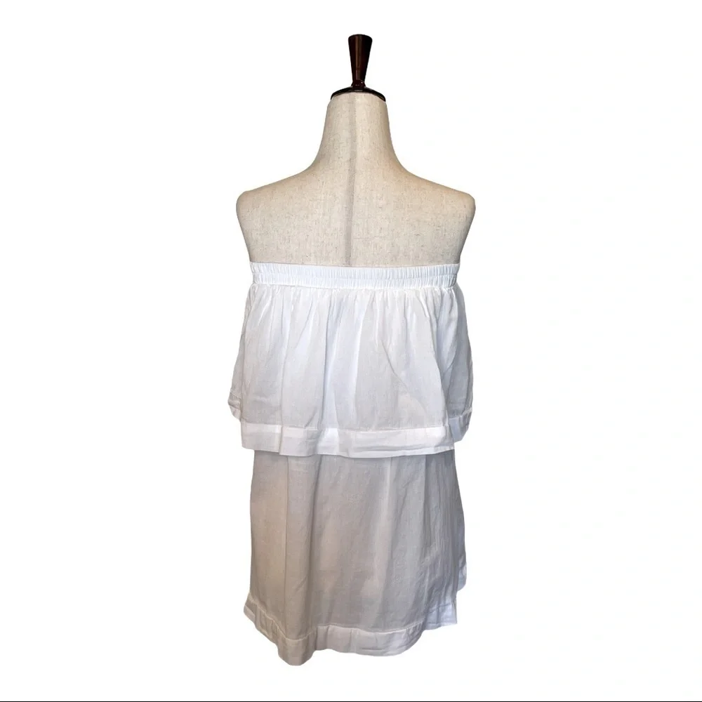 Faithfull The Brand‎ Tilly Top Women 4 White Off The Shoulder Boho Preppy